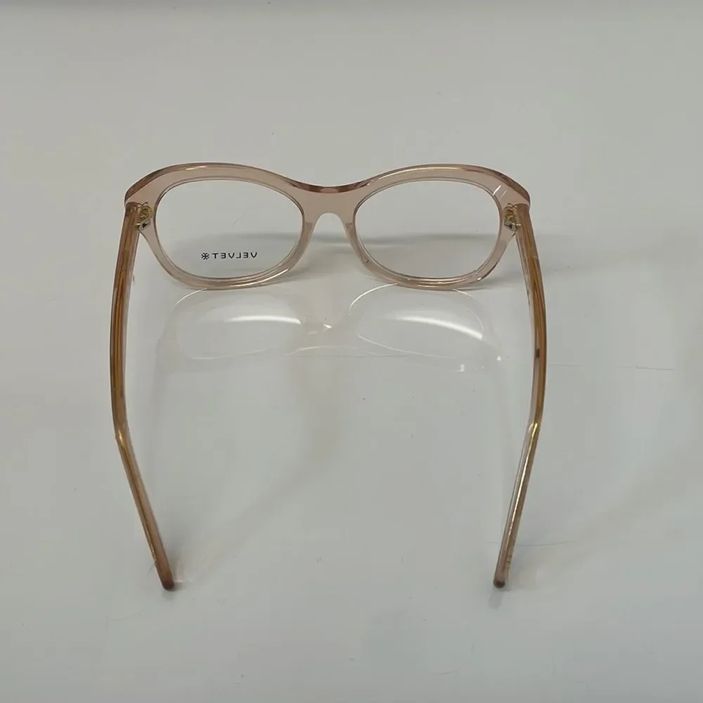 Velvet Eyeglasses, JEN, Transparent Light Pink - NEW - Picture 5 of 8